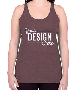 Bella + Canvas Women's Tri-Blend Racerback Tank - Color: Maroon Tri-Blend