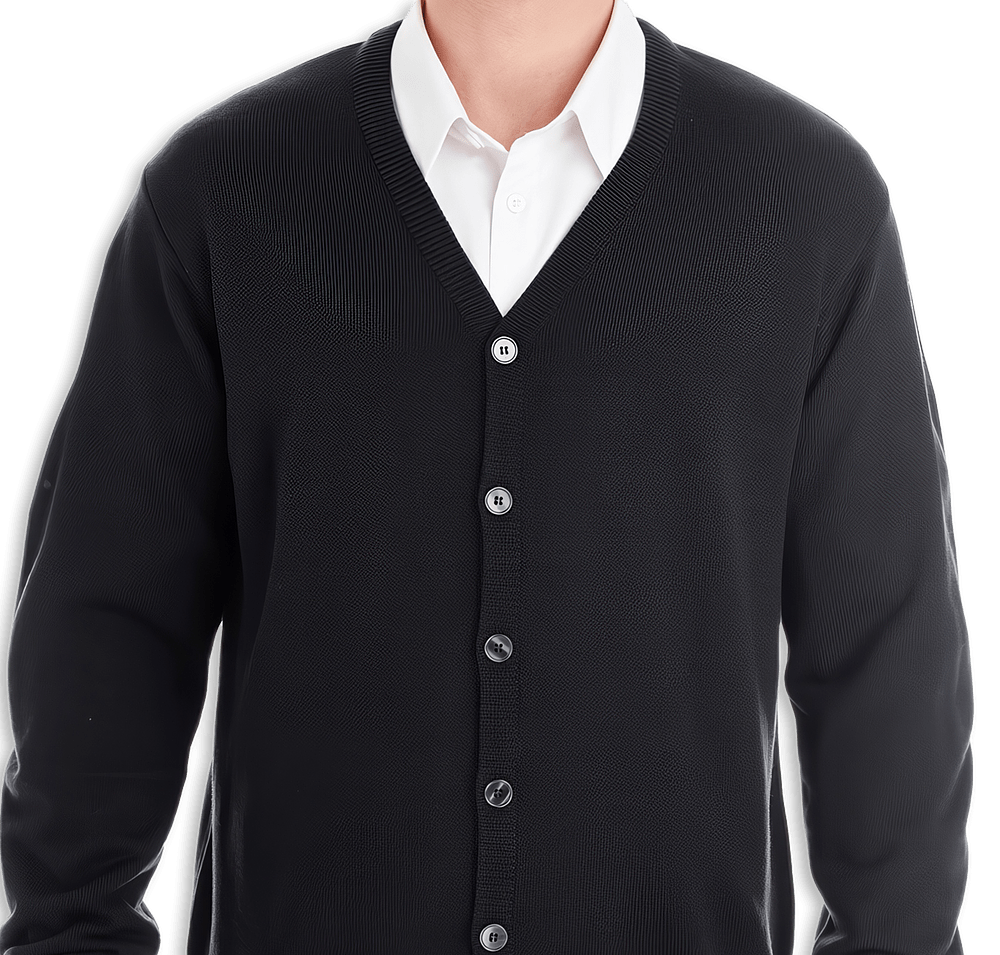 Harriton Pilbloc V-Neck Button-Up Cardigan-default