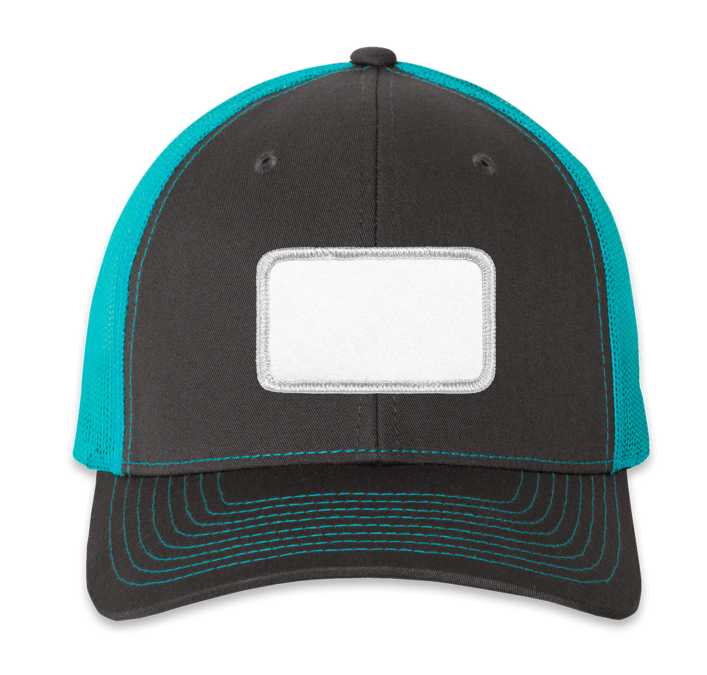 Richardson Snapback Trucker Hat - Rectangle Patch  - Sublimated-default