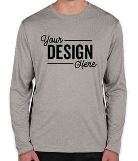 Sport-Tek Heather Contender Long Sleeve Performance Shirt - Color: Vintage Heather