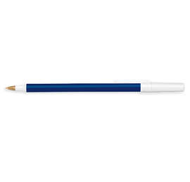 BIC Antimicrobial Round Stic Pen (black ink) - Color: Navy / White