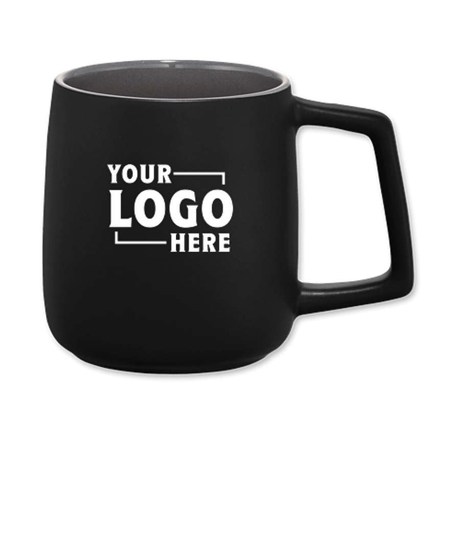 14 oz. Sienna Ceramic Mug in Black