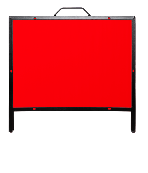 Full Color 24.5" x 18" Superstrong Angle Iron A-Frame Sign Kit in Red
