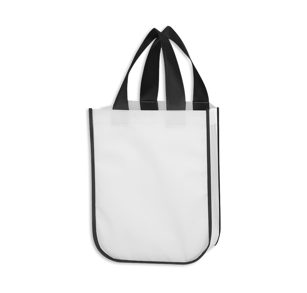 Full Color Lola Small Laminated Shopper Tote Bag-default