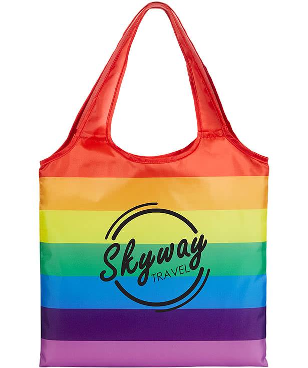 Rainbow Striped Tote Bag