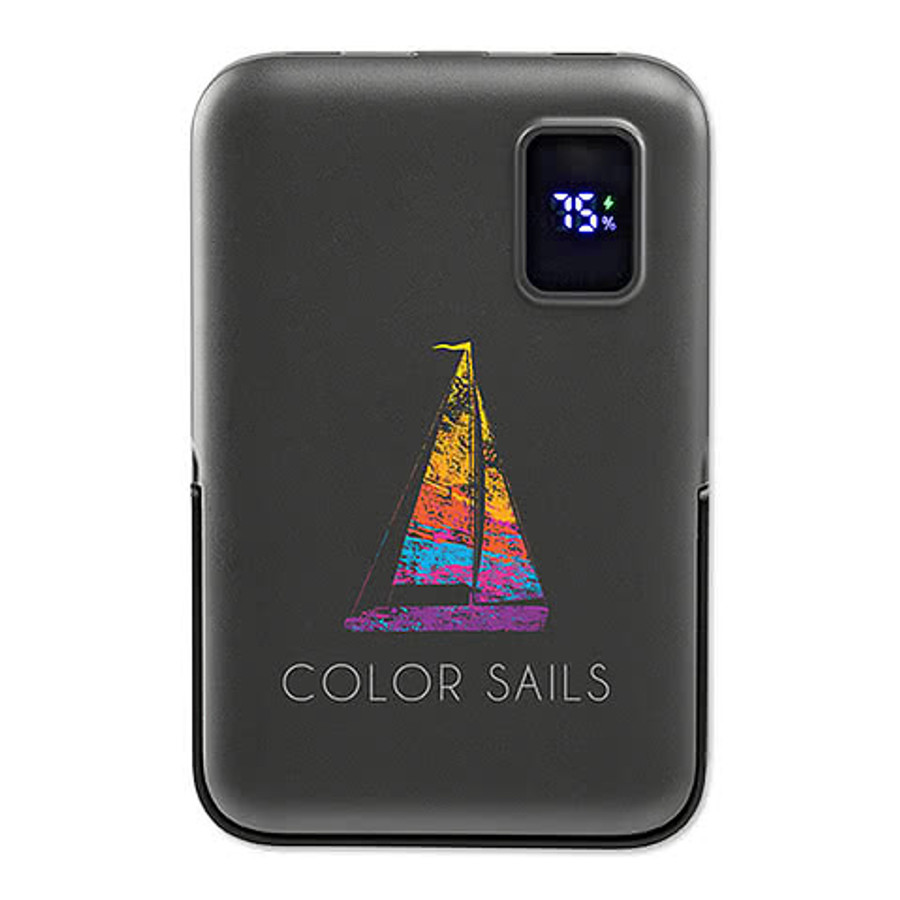 Regal 10,000 mAh Power Bank with 15W Wireless Charger, Watch Charger, & Stand in White