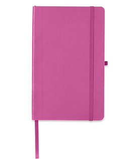 Debossed Core365 Soft Cover Bound Notebook - Color: Charity Pink
