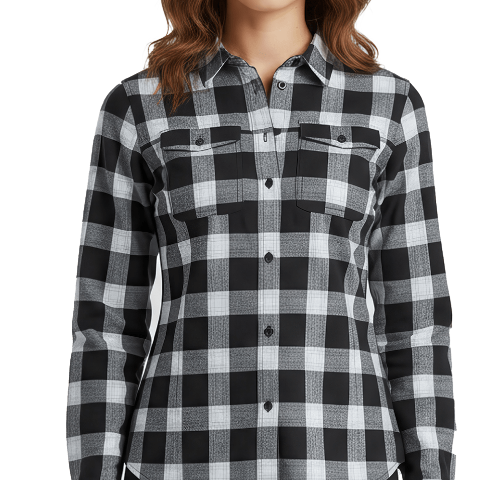 Stormtech Women's Logan Snap Front Plaid Long Sleeve Shirt-default