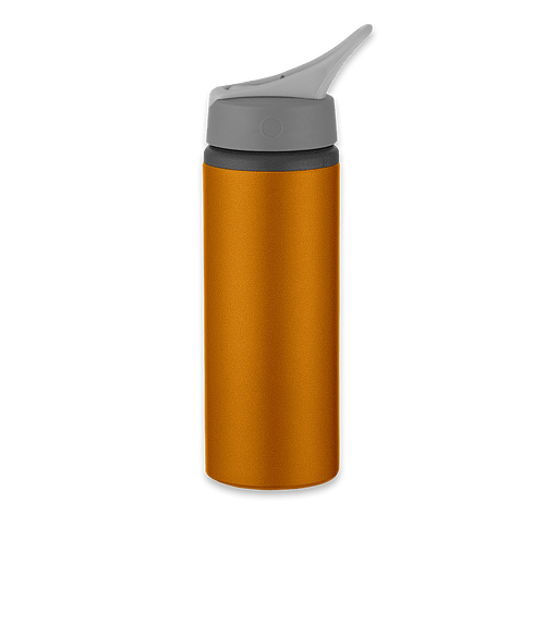 25 oz. Aluminum Bike Water Bottle in Metallic Orange