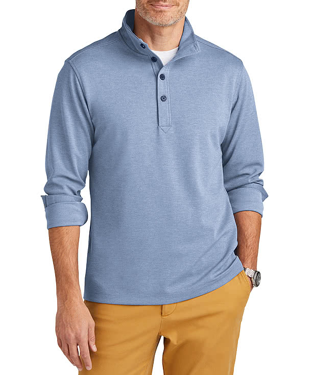Custom Brooks Brothers Mid-Layer Stretch Half Button Sweatshirt