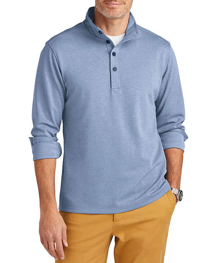 Brooks Brothers Mid-Layer Stretch Half Button Sweatshirt