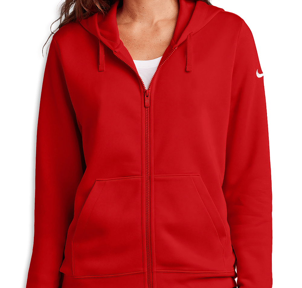 Nike Women's Club Fleece Sleeve Swoosh Zip Hoodie-default