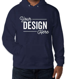 Hanes EcoSmart 50/50 Pullover Hoodie - Color: Athletic Navy