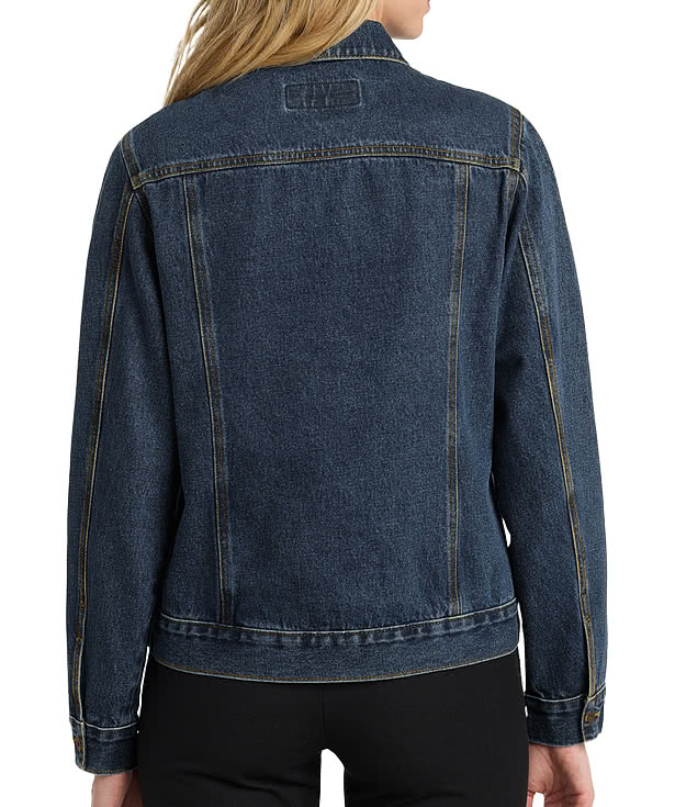 Port Authority Women's Garment Washed Indigo Denim Jacket