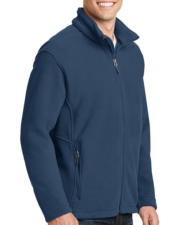Port Authority Value Fleece Jacket - Faux Leather Patch