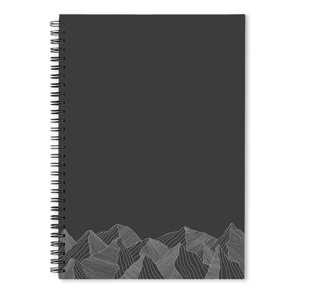 Mountain Peaks JournalBooks ® Spiral Notebook-default