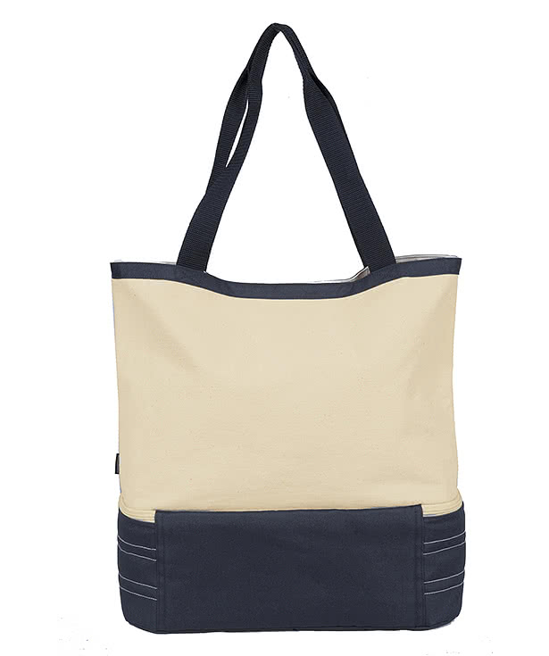 Coastal Cotton Insulated 10 Can Tote Bag