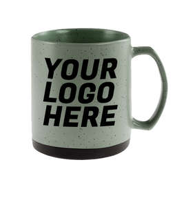 20 oz. Darien Ceramic Speckled Mug - Color: Green