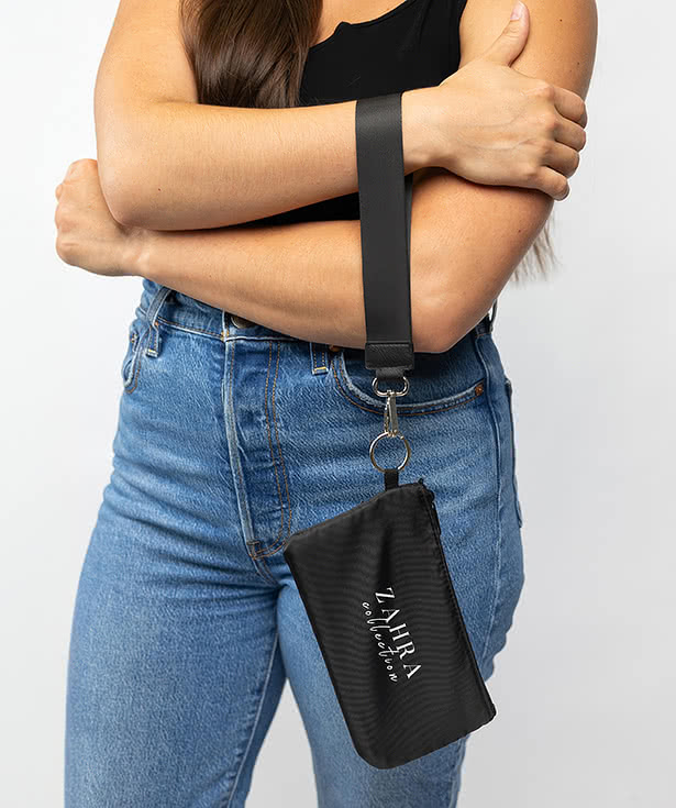 Lana Recycled Wristlet Pouch