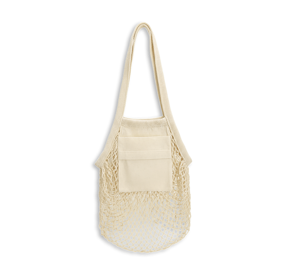 Full Color Sonnet Collapsible Cotton Mesh Tote Bag-default