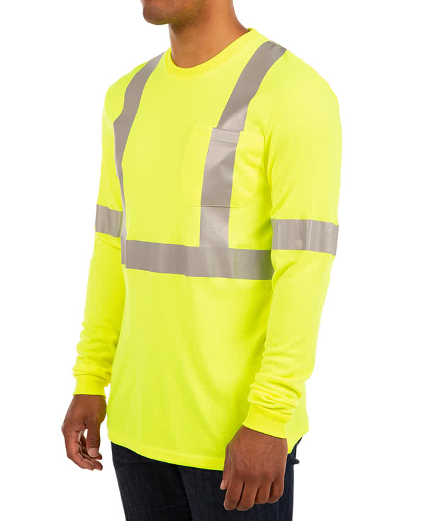 CornerStone Class 2 Long Sleeve Performance Safety Pocket Shirt