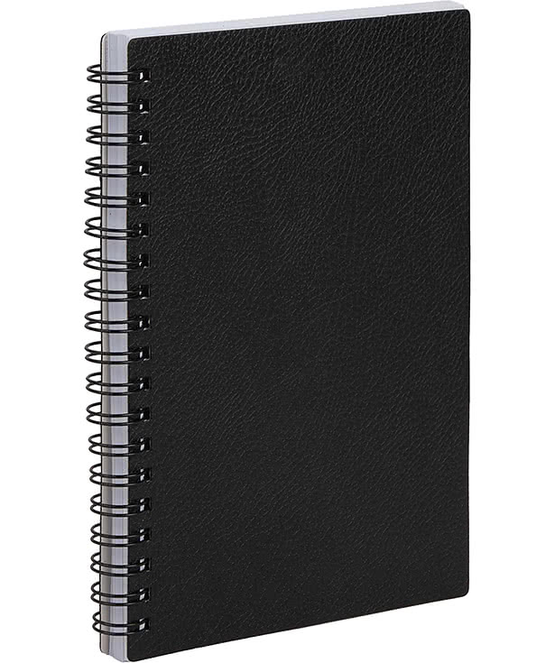 Debossed Pebble Grain FSC Recycled Hard Cover Spiral Notebook