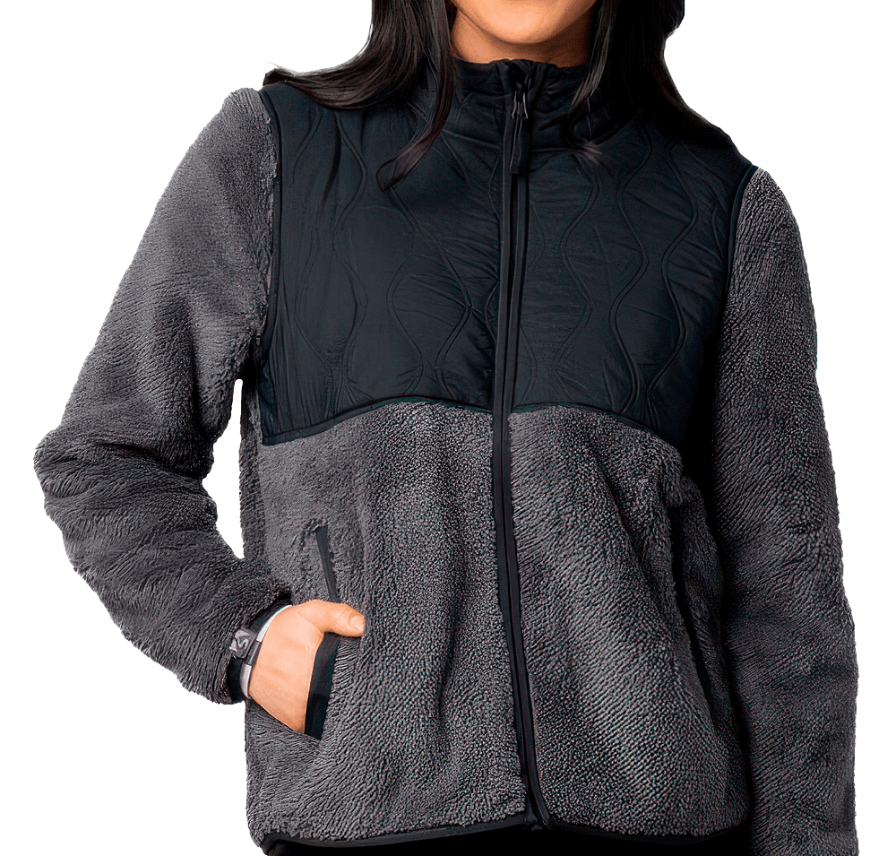 Storm Creek Women's Teddy Quilted Recycled Fleece Jacket-default