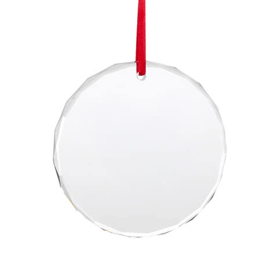 3" Glass Circle Ornament
