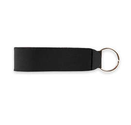 Neoprene Wrist Strap Keychain - Color: Black