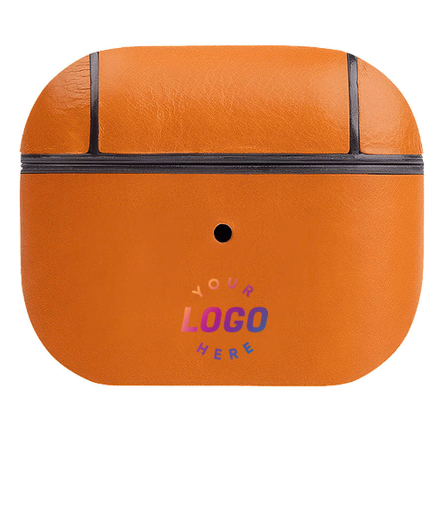 Leather Pro Earbuds Charging Case in TAN