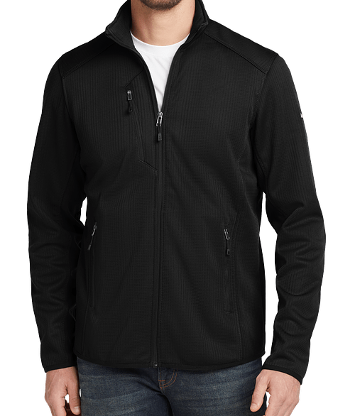 Eddie Bauer Dash Full Zip Fleece Jacket - Embroidered in Black