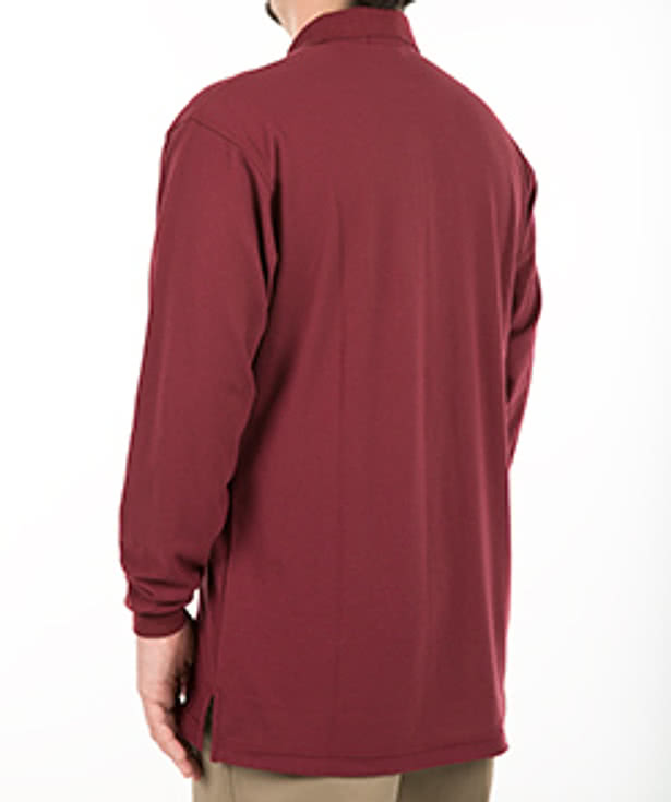 Port Authority Tall Silk Touch Long Sleeve Polo - Embroidered