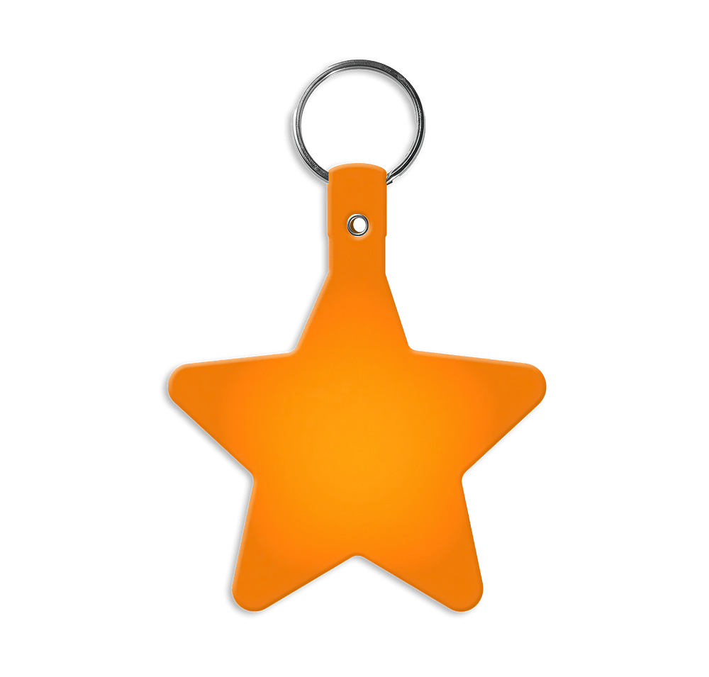 Star Shaped Flexible Keychain-default