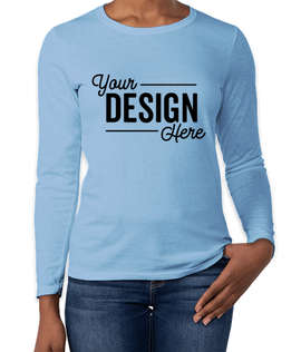 Gildan Women's 100% Cotton Long Sleeve T-shirt