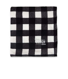 Kanata Buffalo Check Oversized Blanket - Color: Buffalo Check Black / White