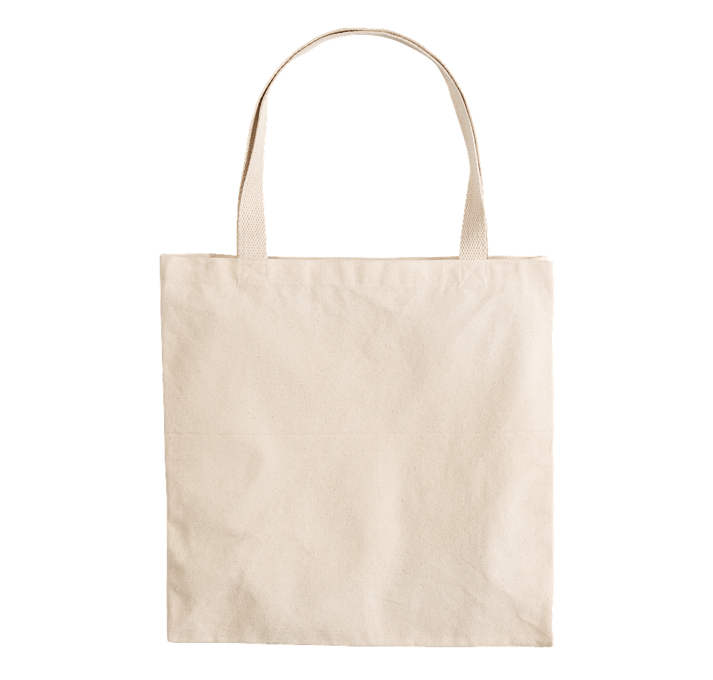 Embroidered Large Gusseted Midweight 100% Cotton Canvas Tote Bag-default
