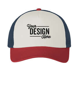 Imperial North Country Snapback Trucker Hat - Color: Vanilla / Red Ribbon / Dark Navy