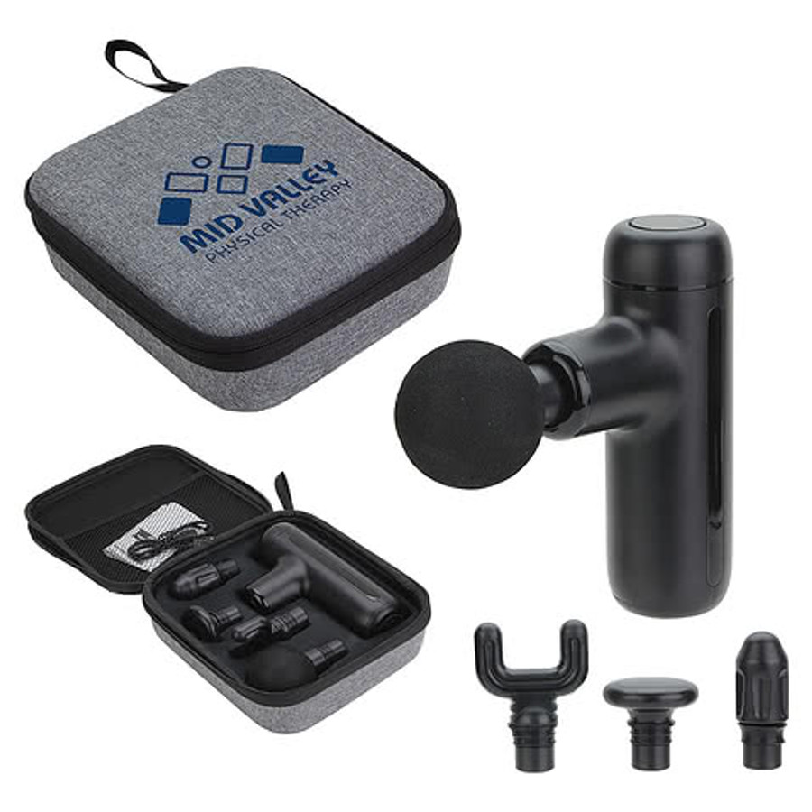 Full Color Comfort Logic Cadence Deep Tissue Massage Gun in Black