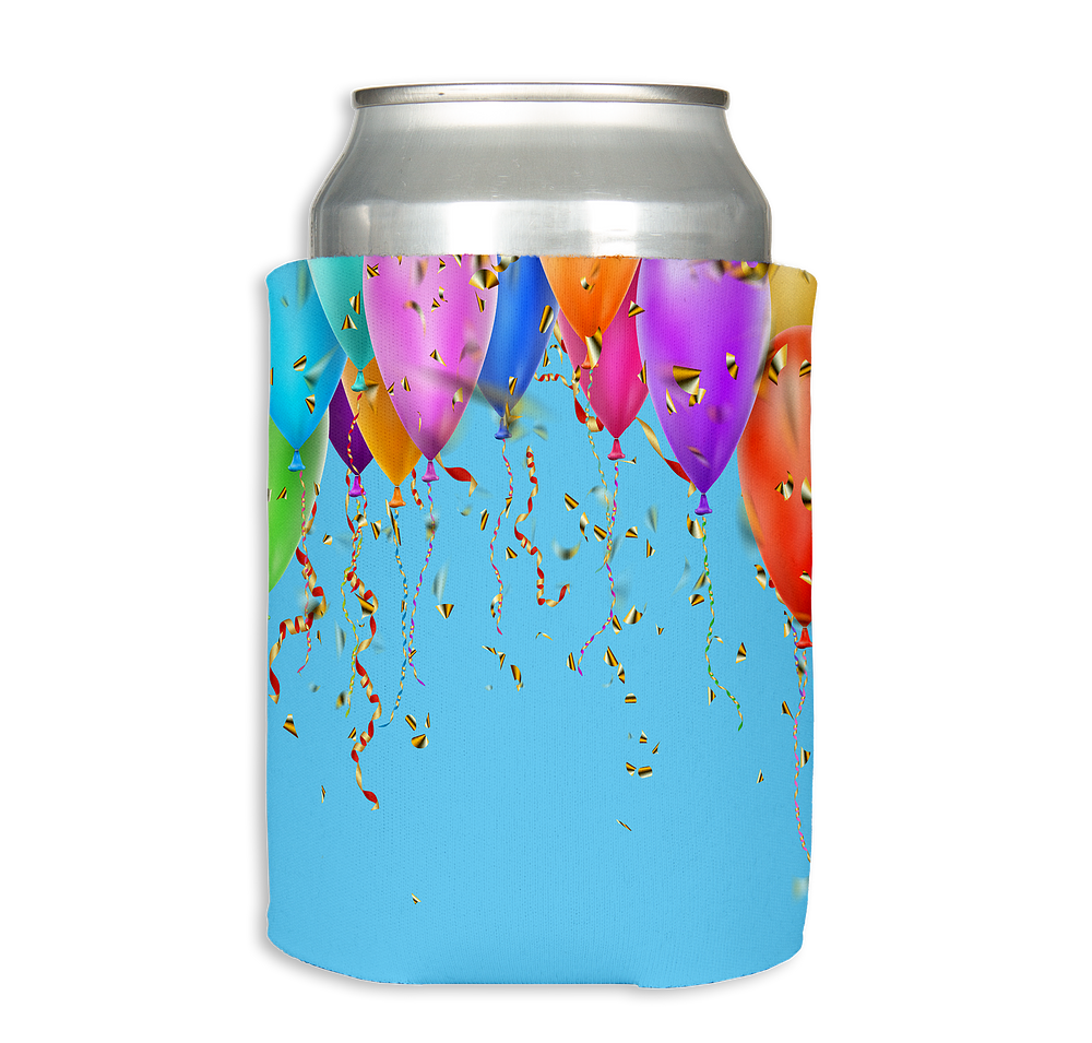Full Color Balloons Foldable Can Cooler-default