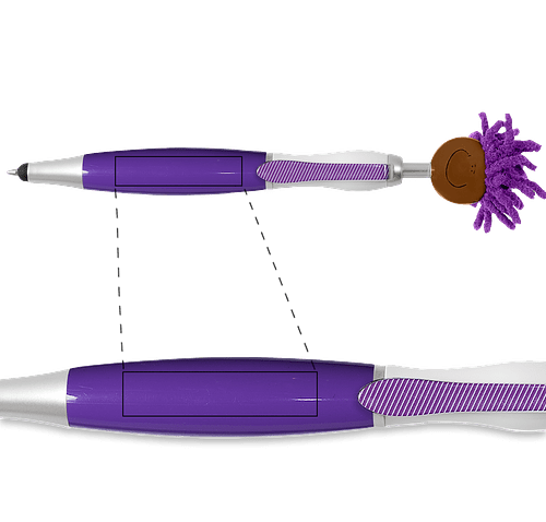 MopToppers Stylus Pen (Dark) in Purple