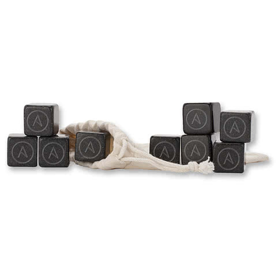 Moccasin Whiskey Stones in Black