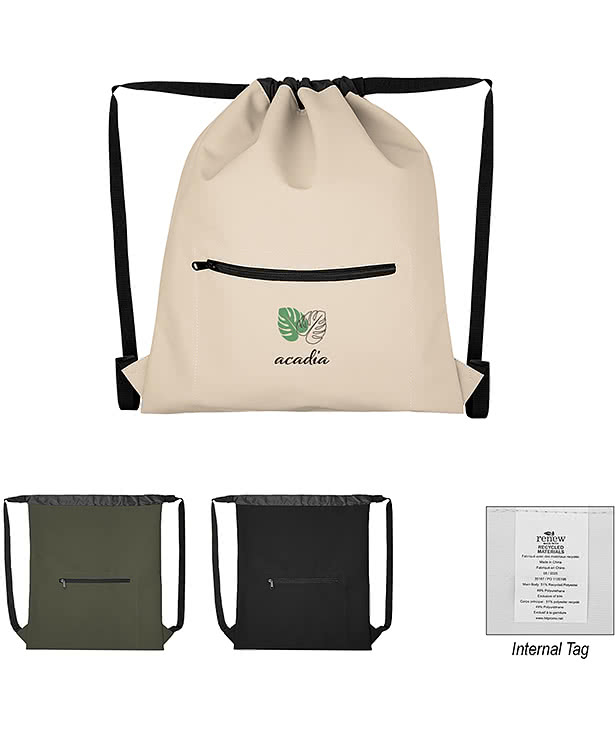 Hudson Recycled Drawstring Bag