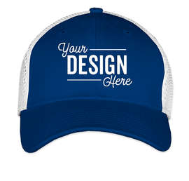 New Era 39THIRTY Stretch Fit Mesh Hat - Color: Royal / White