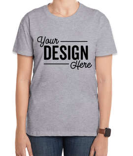 Next Level Women's Jersey Crewneck T-shirt - Color: Heather Grey