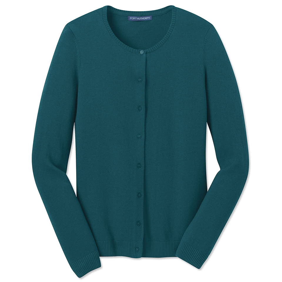 Port Authority Women's Full Button Cardigan Sweater 