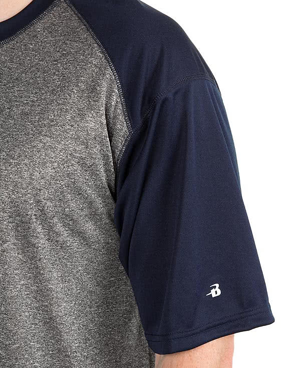 Badger Pro Heather Short Sleeve Raglan Performance Shirt