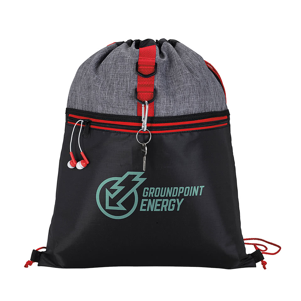 Full Color Stand Alone Drawstring Bag