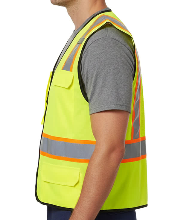 Kishigo Class 2 6-Pocket Contrast Mesh Safety Vest