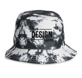 J. America Gilligan Booney Hat - Color: Black Tie Dye