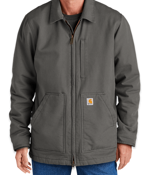 carhartt washed duck sherpa lined jacket